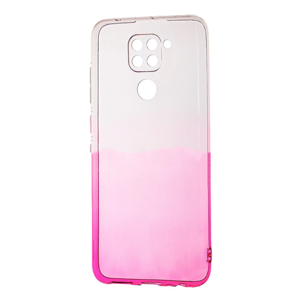 Силікон 0.5mm Gradient Xiaomi Redmi Note 9 - White/Pink