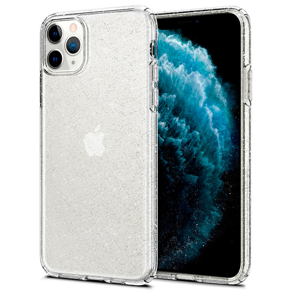 Чохол бампер Spigen Liquid Crystal Glitter для Apple iPhone 11 Pro Max Crystal Quartz