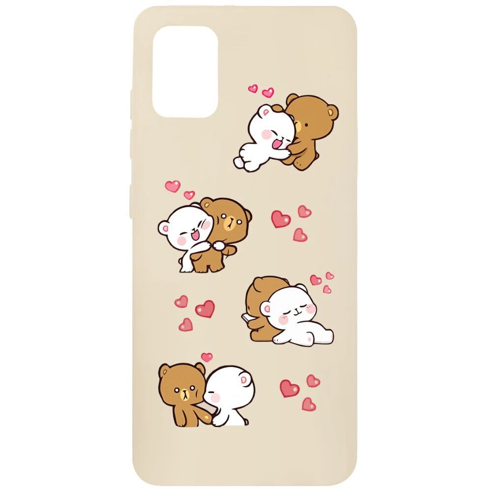 Чохол MiaMi Cartoon for Samsung A515 (A51-2020) Pink Sand Bears