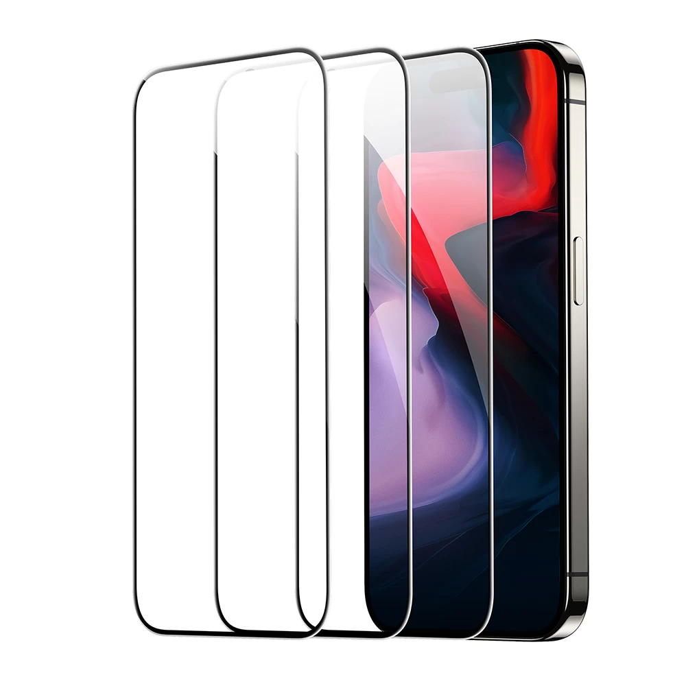Захисне скло з рамкою для поклейки ESR Tempered-Glass 1-Pack для iPhone 15 Pro Max