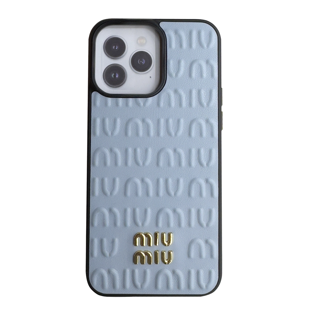 Чохол MIU MIU Case iPhone 12/12 Pro (Blue)