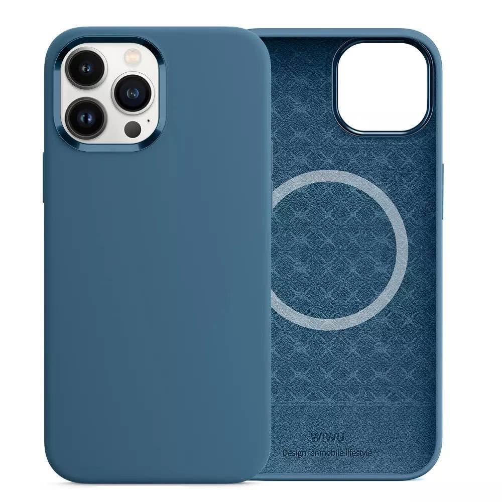 Чохол WIWU Silicone Magnetic Series для iPhone 13 Pro (Blue Jay)