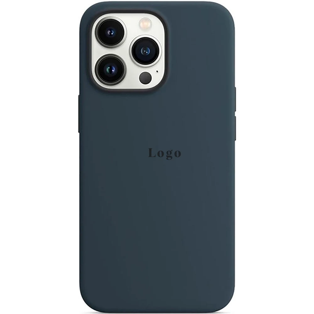 Чохол Silicone Case Full Protective (AA) iPhone 13 Pro (Темно-синій/Midnight Blue)