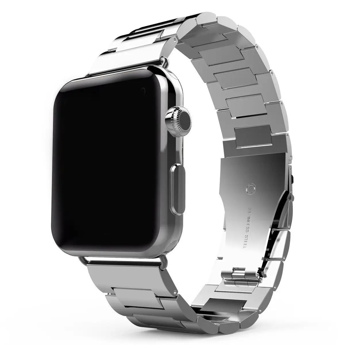 Ремінець металевий Hoco WA10 Grand series three-bead steel strap Apple Watch 38/40/41/42mm (Silver)