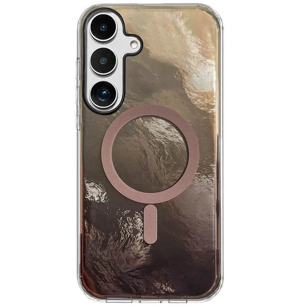 Чохол TPU Shiny Mountain (MagFit) для Samsung Galaxy S25 FE (Chocolate)