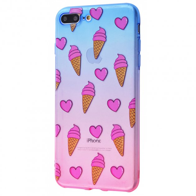 Чохол WAVE Sweet & Acid Case (TPU) iPhone 7/8/SE 2 (blue/pink/ice cream)