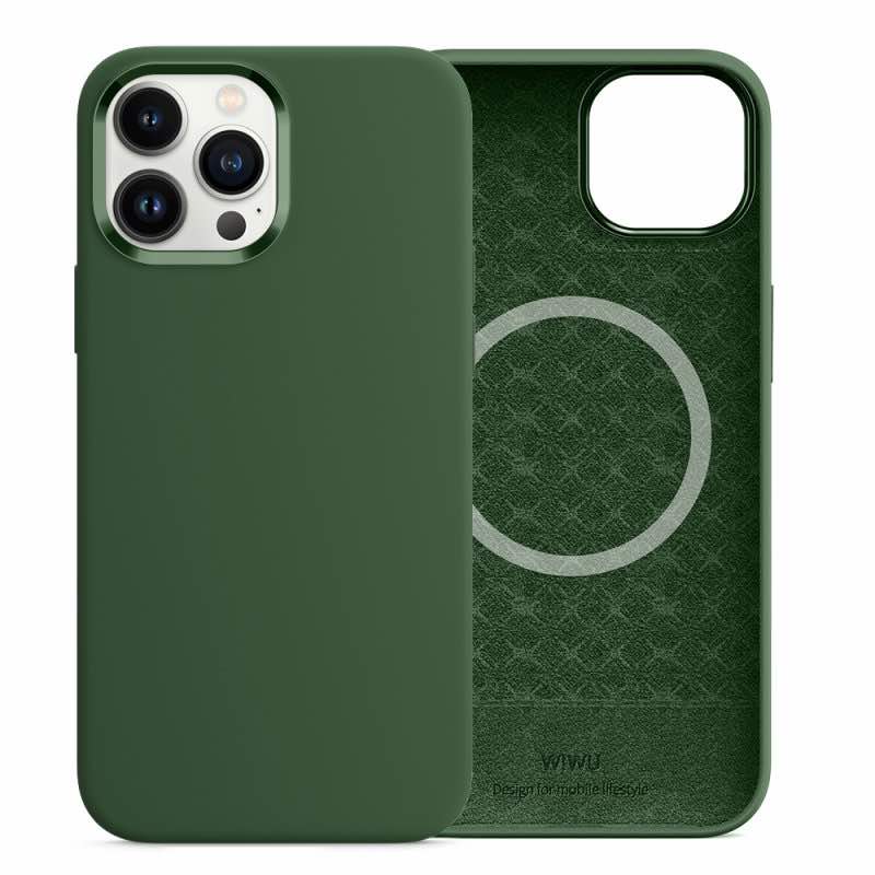 Чохол WIWU Silicone Magnetic Series для iPhone 13 Pro (Clover)