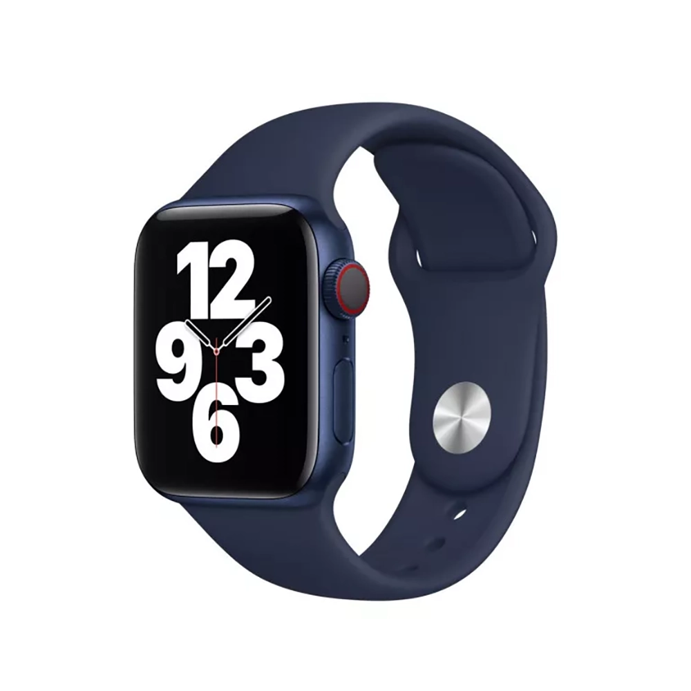 Силіконовий Ремінець для Apple Watch Sport Band 42/44mm (S/M & M/L) - Navy Blue