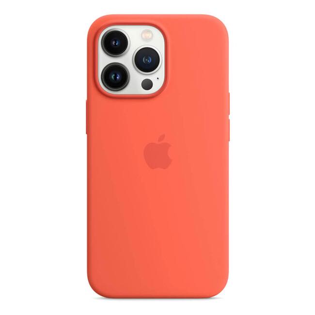 Чохол Silicone Case with MagSafe для iPhone 13 Pro Max Nectarine (OEM)