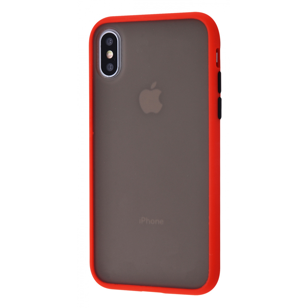 Чохол Shadow Matte Case (PC+TPU) для iPhone X/Xs - Red