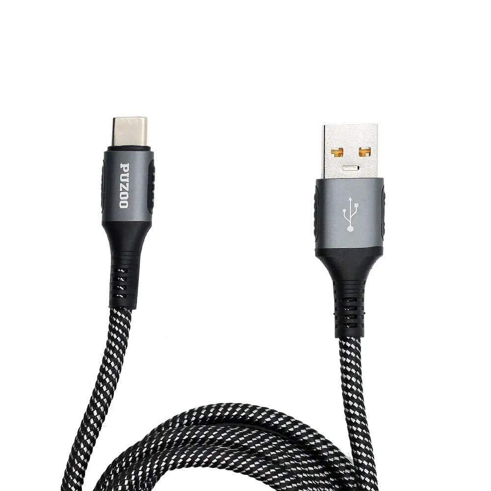 Кабель Puzoo Jazz Series Fast Charging Type-C to USB Cable 1m  Army Green