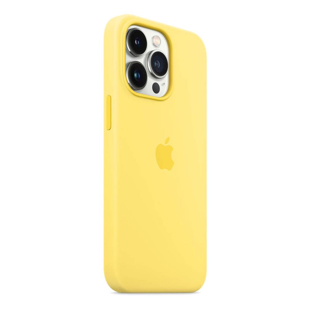 Чохол Silicone Case with MagSafe для iPhone 13 Pro Max Lemon Zest (OEM)