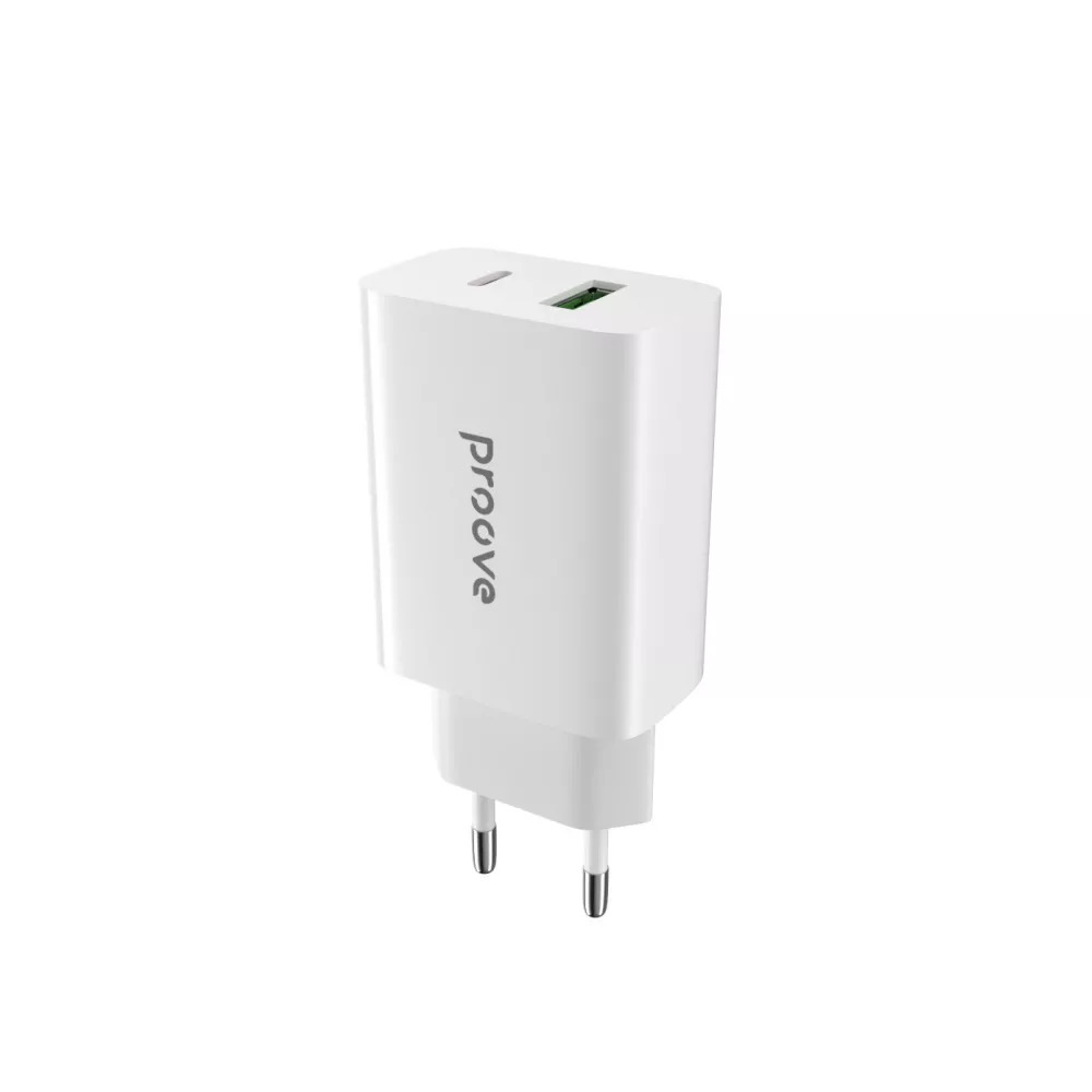 МЗП Proove Rapid 20W (Type-C + USB) (білий)