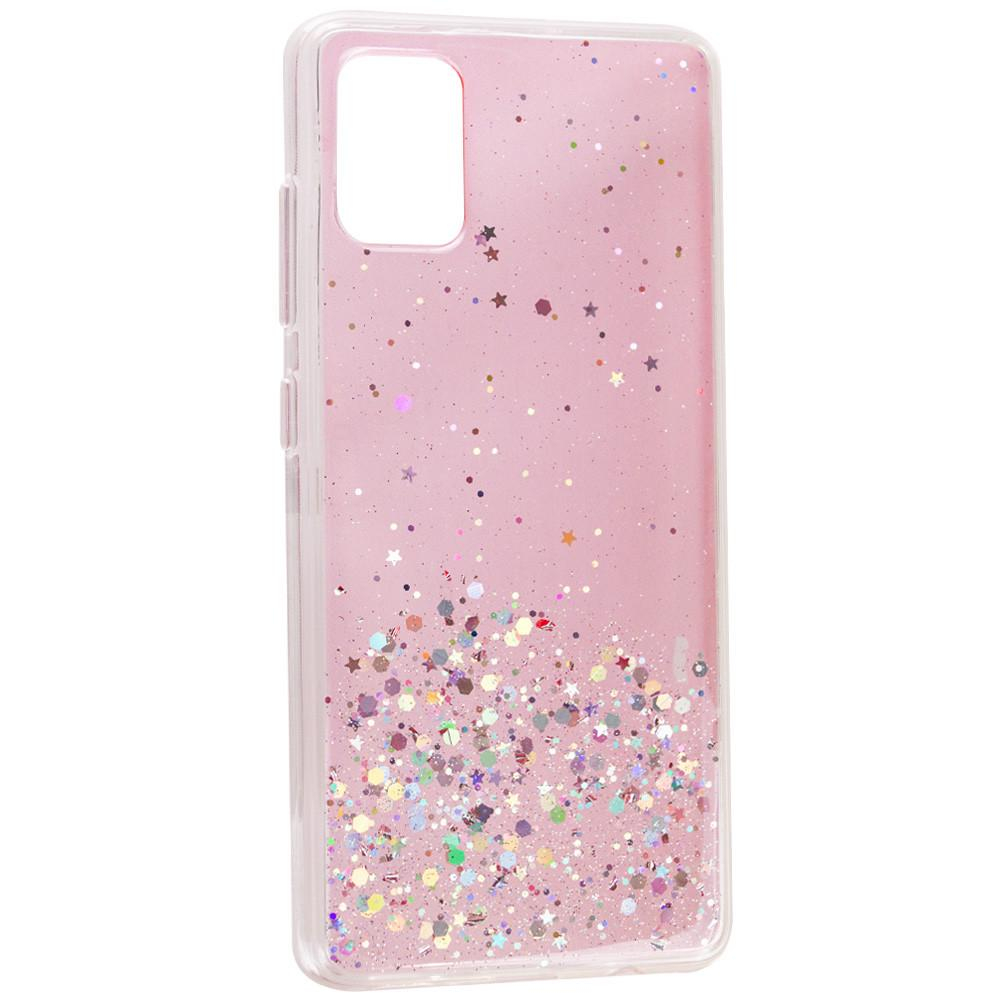 Чохол MaiKai Star Glitter Samsung Galaxy S21 FE (Рожевий)