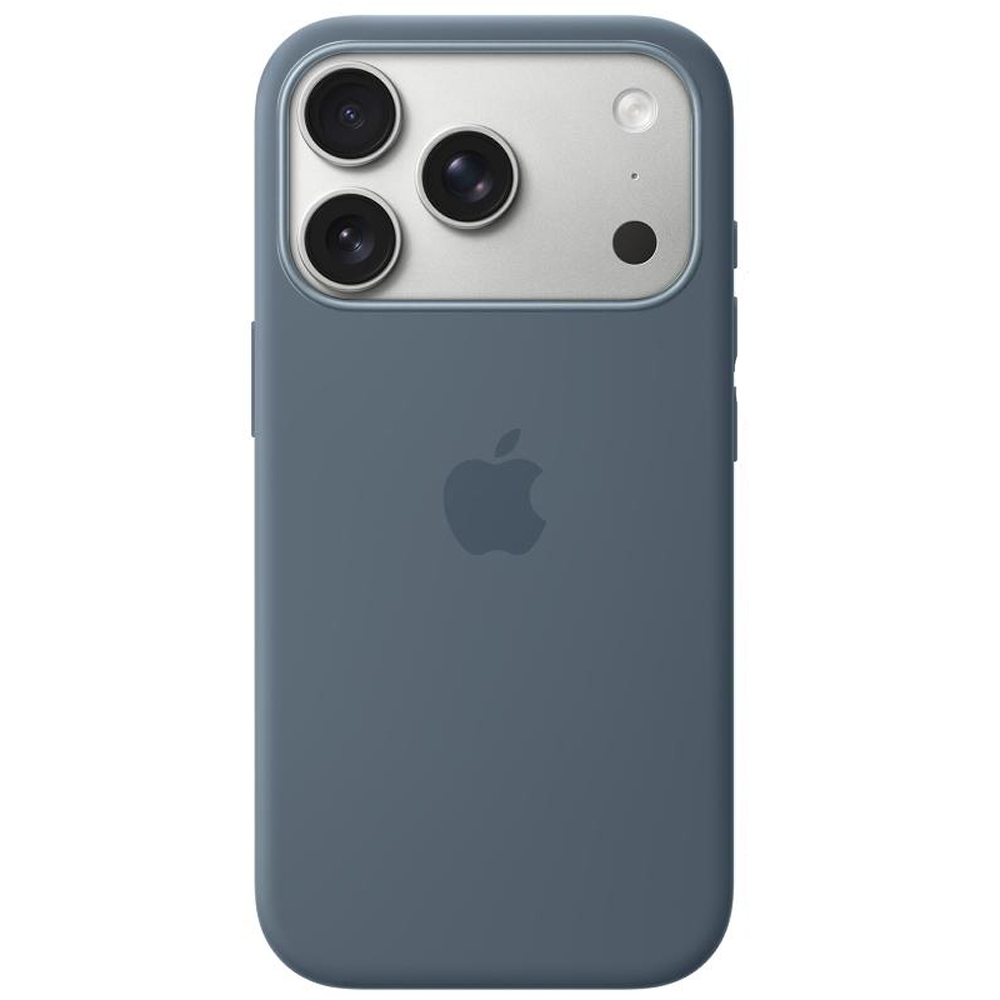 Чохол Silicone Case with Button, Animation & MagSafe iPhone 17 Pro Max, Anchor Blue (OEM)