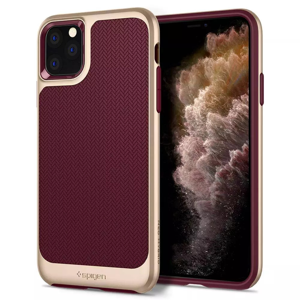 Чохол бампер Spigen Neo Hybrid для Apple iPhone 11 Burgundy (Бургундія)