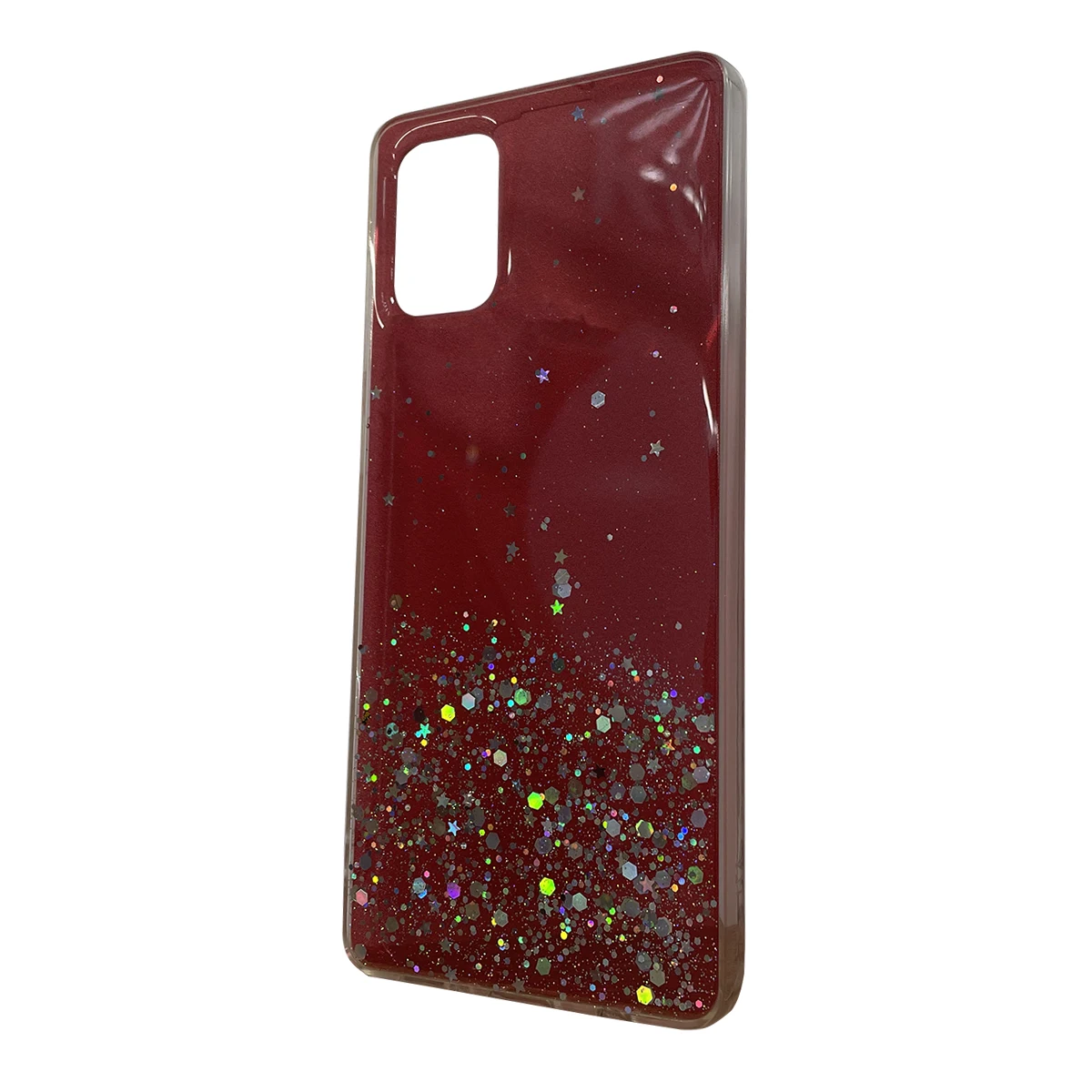 Чохол MiaMi Glitter для Samsung A715 (A71-2021) (червоний)