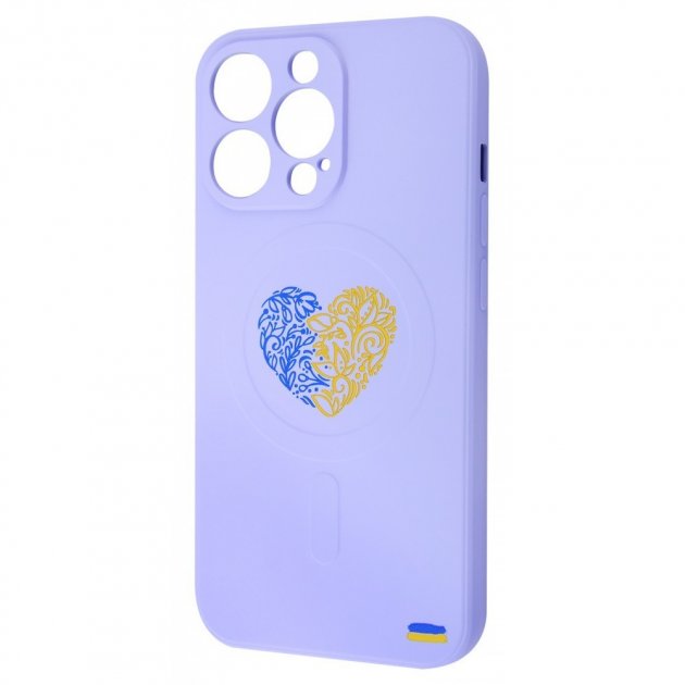 Чохол WAVE Ukraine Edition Case with MagSafe iPhone 13 (серце Україна)