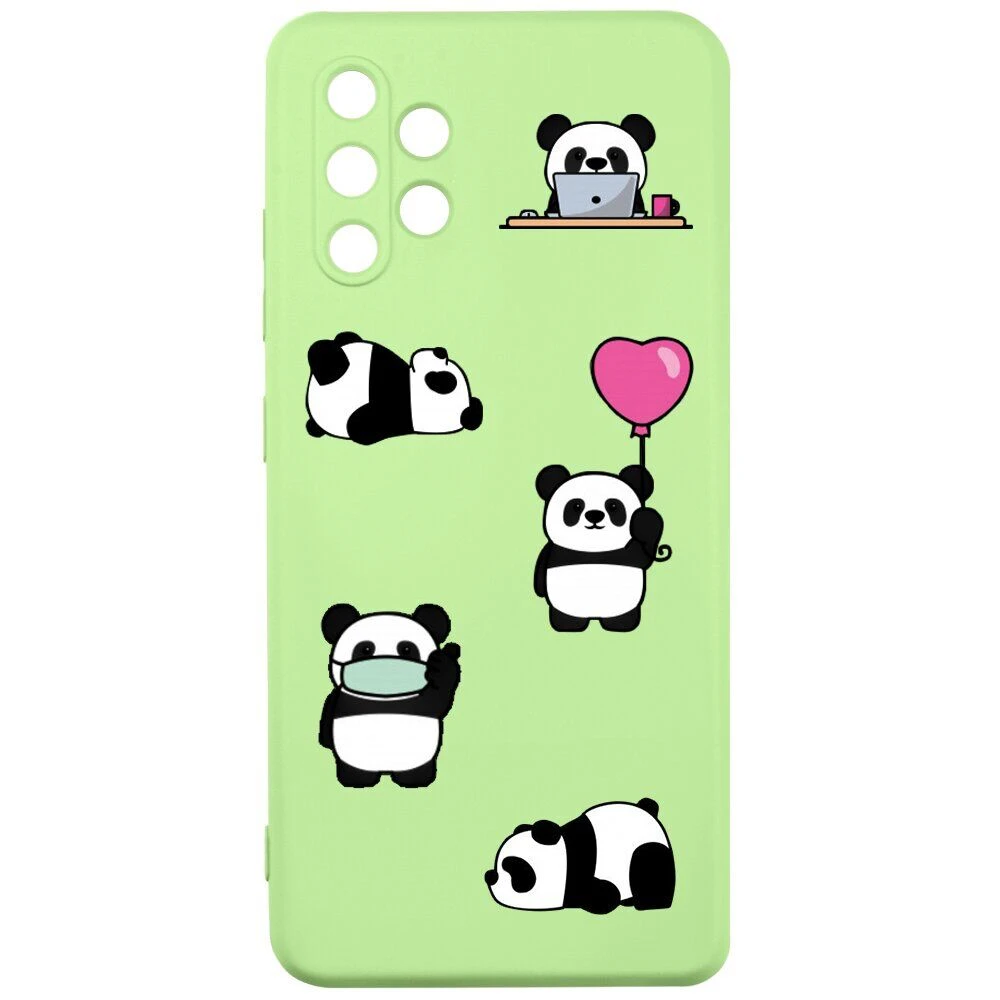 Чохол MiaMi Cartoon for Samsung A325 (A32-2021) Green Panda