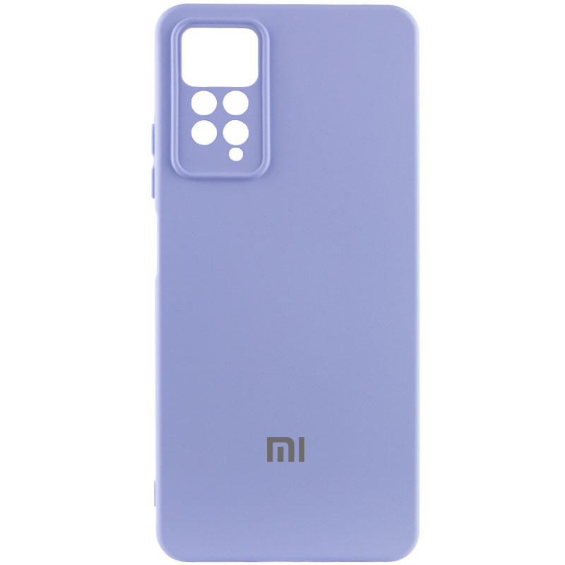 Чохол Silicone Cover Lakshmi Full Camera (AAA) with Logo для Xiaomi Redmi Note 11 Pro (Бузковий)