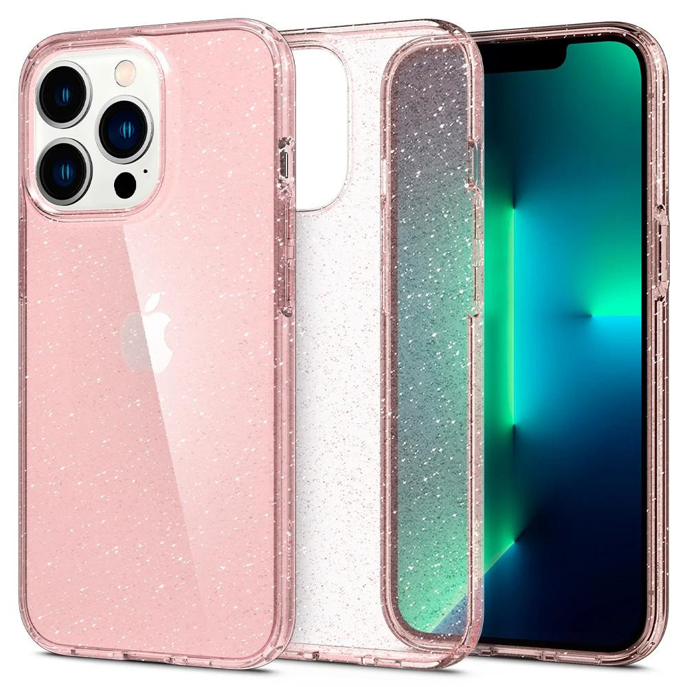 Чохол Spigen для iPhone 13 Pro Liquid Crystal Glitter, Rose Quartz