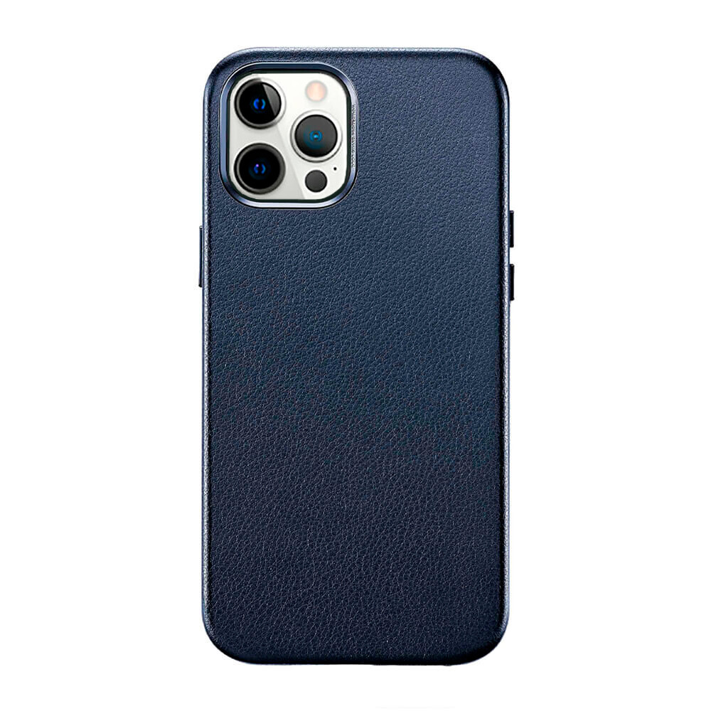 Чохол шкіряний ESR Metro Leather Blue Case для iPhone 12/12 Pro Max