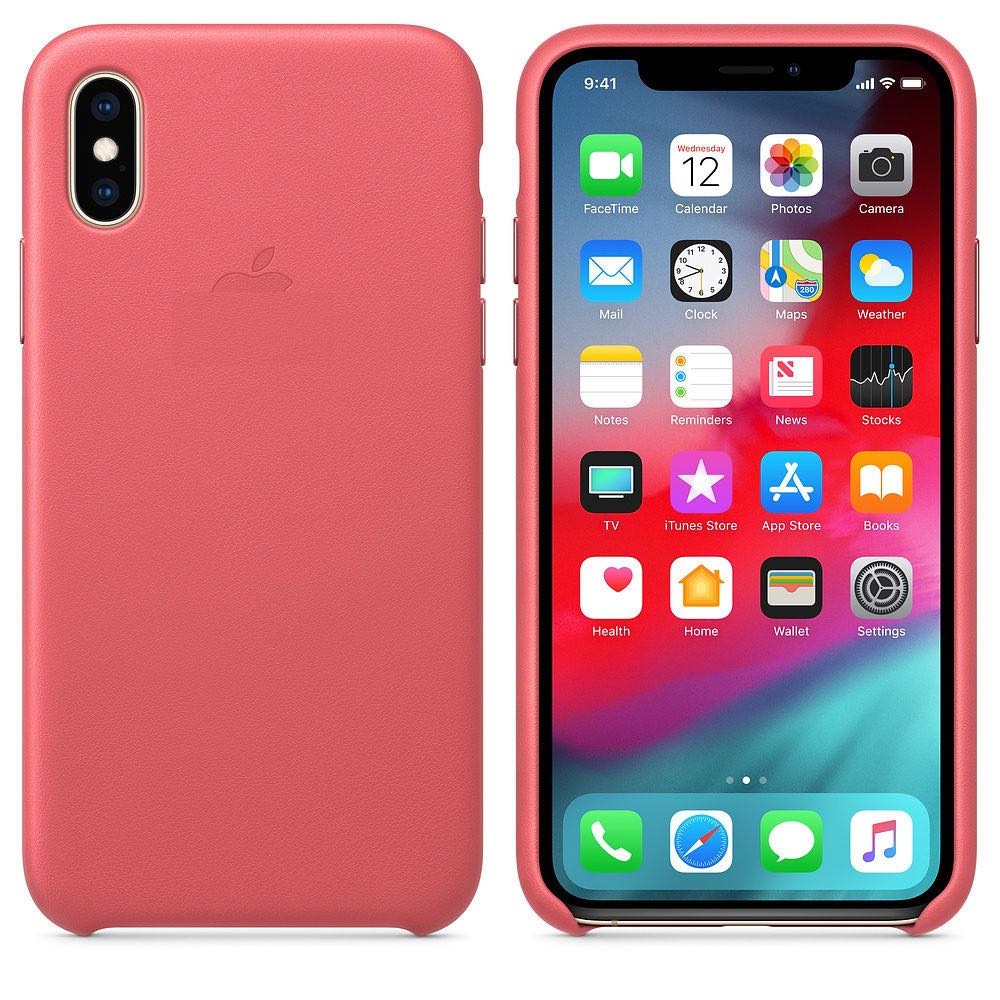 Чохол MaiKai Elite Leather для iPhone X/XS - Peony Pink