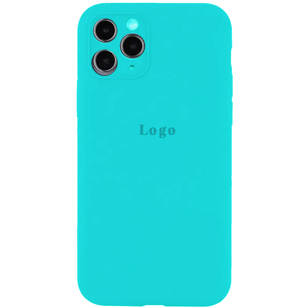 Чохол Silicone Case for iPhone 11 Pro Max (With Camera Lens Protection) - Ice Sea Blue