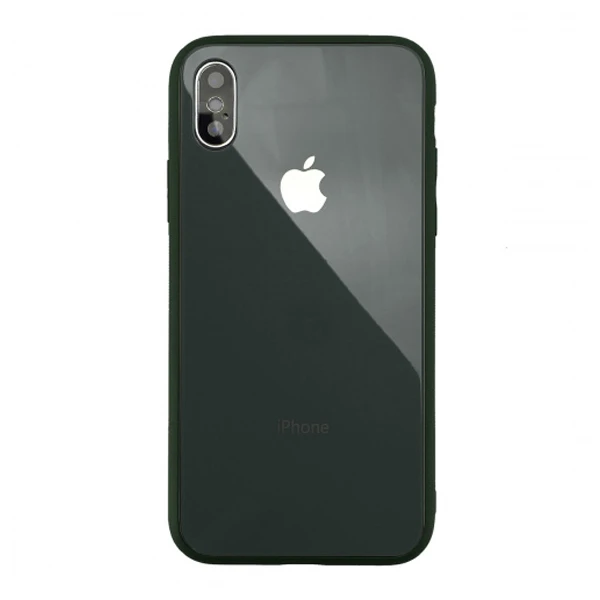 Чохол Glass+TPU Case для iPhone XS Max Pine Green