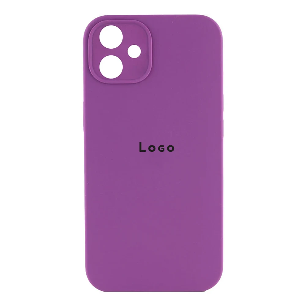 Чохол Silicone Case Square Full Camera Protective (AA) для Apple iPhone 11 (Фіолетовий/Grape)