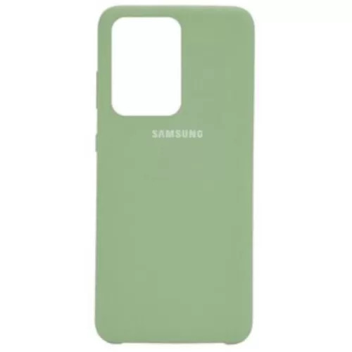 Чохол Silicone Case для Samsung S20 Ultra - Light Green