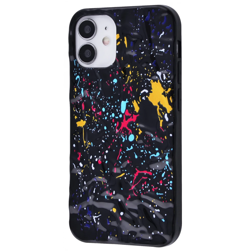 Чохол Colors Splash Case (TPU) iPhone 12/12 Pro(чорний)