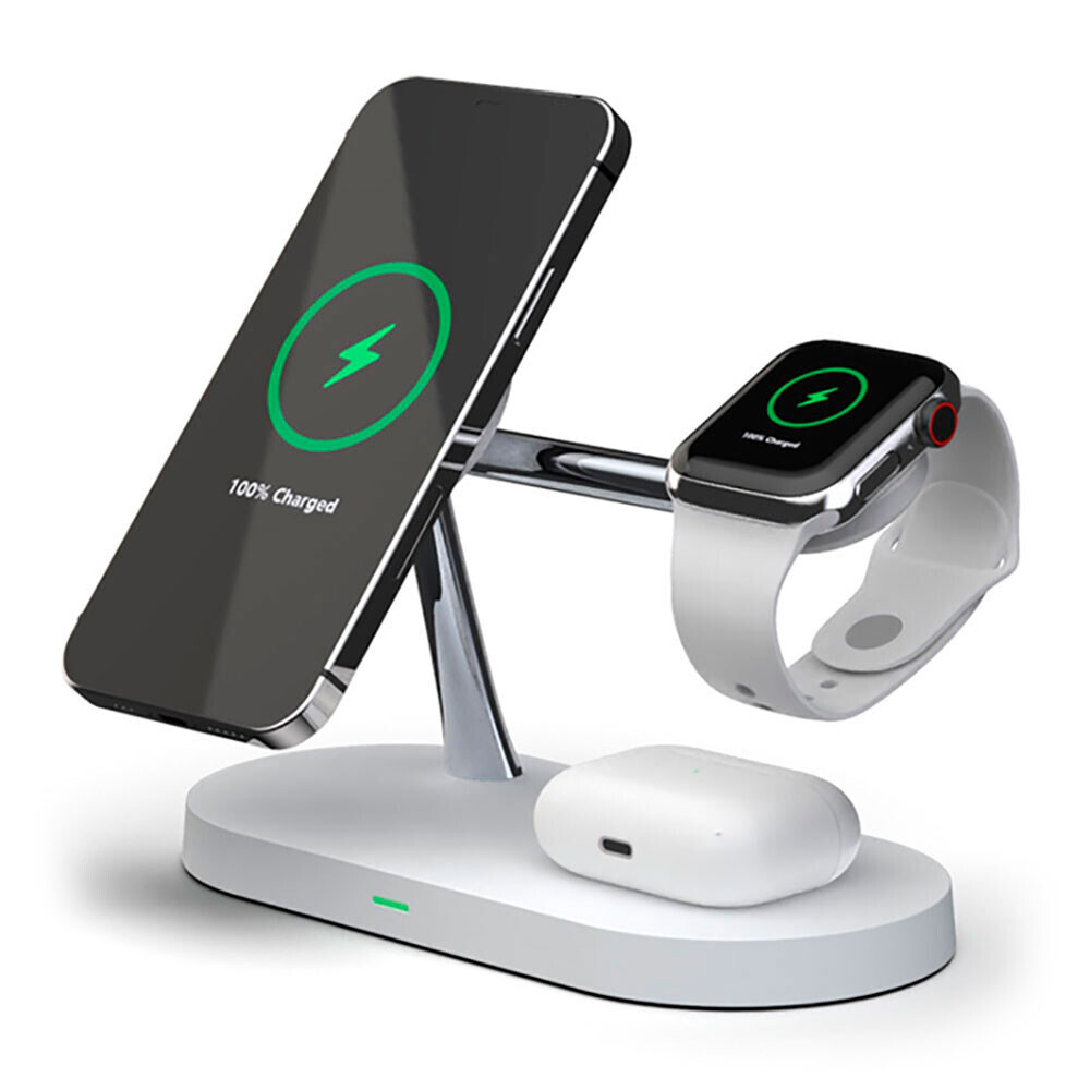 Бездротовий зарядний пристрій iLoungeMax Magnetic Charger 5 in 1 White для iPhone