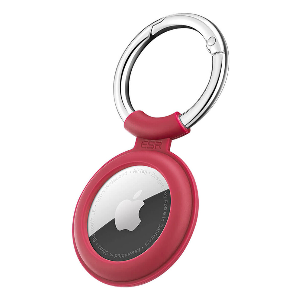 Силіконовий чохол c карабіном ESR Cloud Silicone Keychain Case Red для AirTag