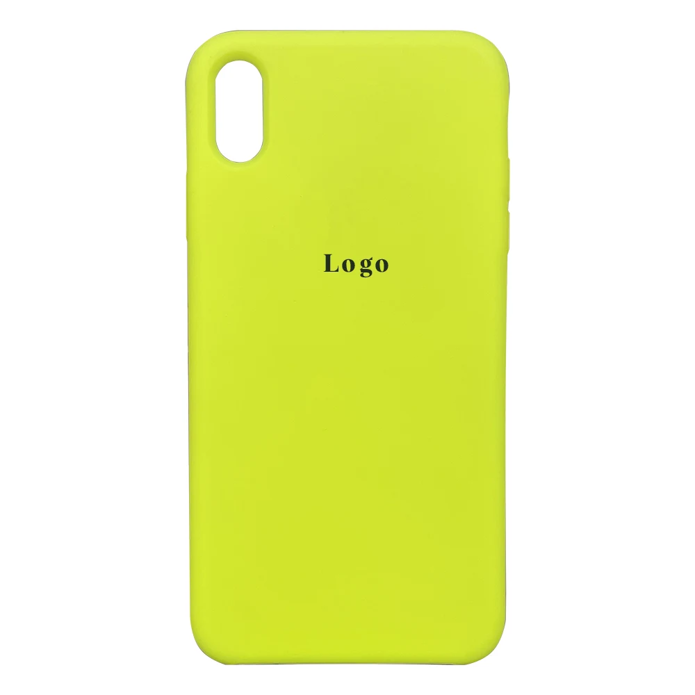 Чохол MaiKai Silicone для iPhone Xs Max - Fluorescence Yellow