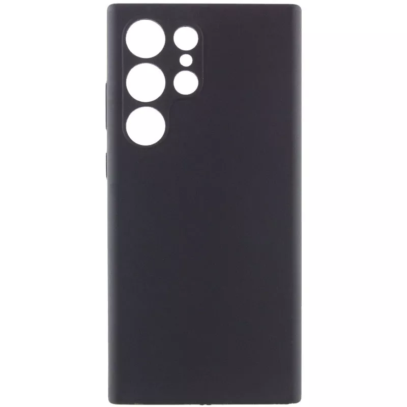 Чохол Silicone Cover Lakshmi Full Camera (AAA) для Samsung Galaxy S24 Plus (Чорний / Black)