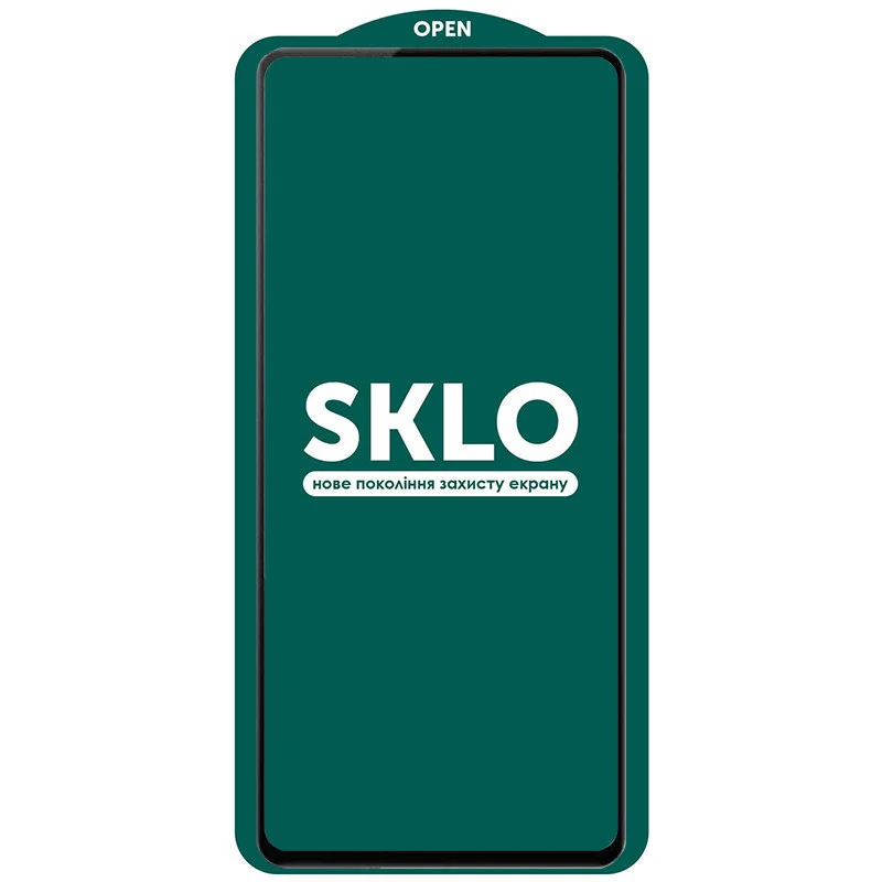 Захисне Скло SKLO 5D Full Glue для Samsung Galaxy S22 (чорний)