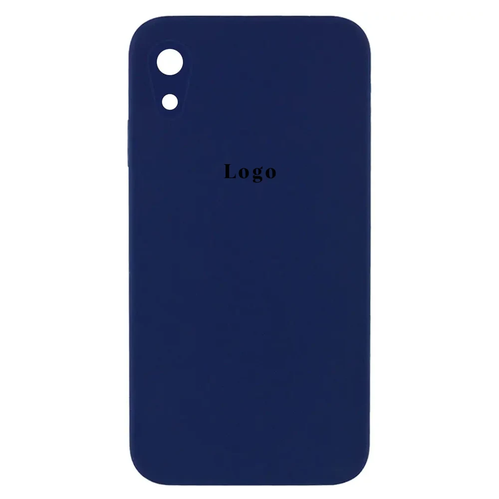 Чохол Silicone Case Square Full Camera Protective (AA) для Apple iPhone XR (Midnight Blue)