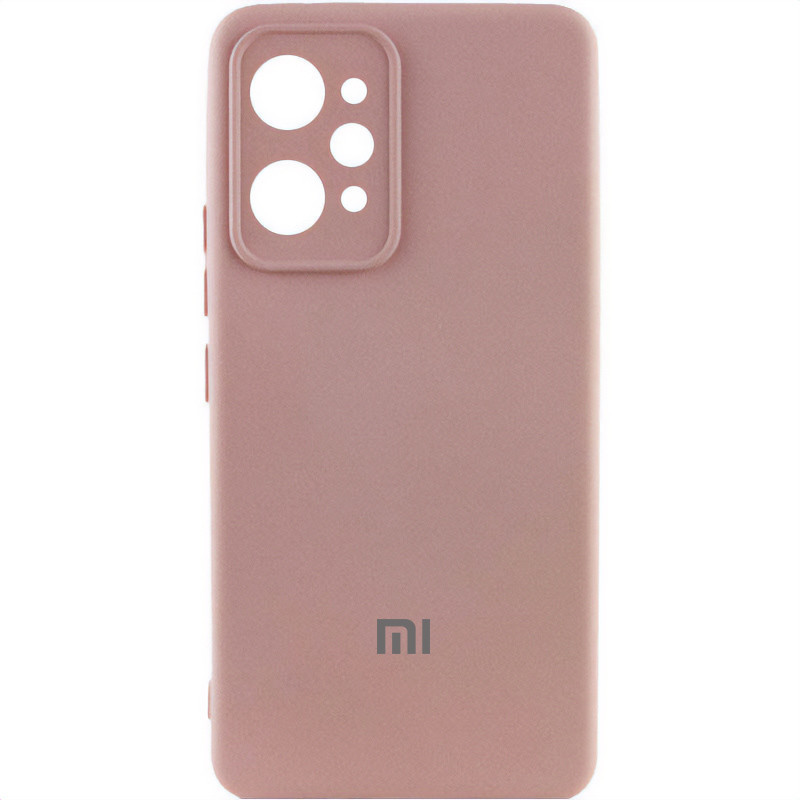 Чохол Silicone Cover Lakshmi Full Camera (AAA) with Logo для Xiaomi Redmi 12 (Рожевий / Pink Sand)