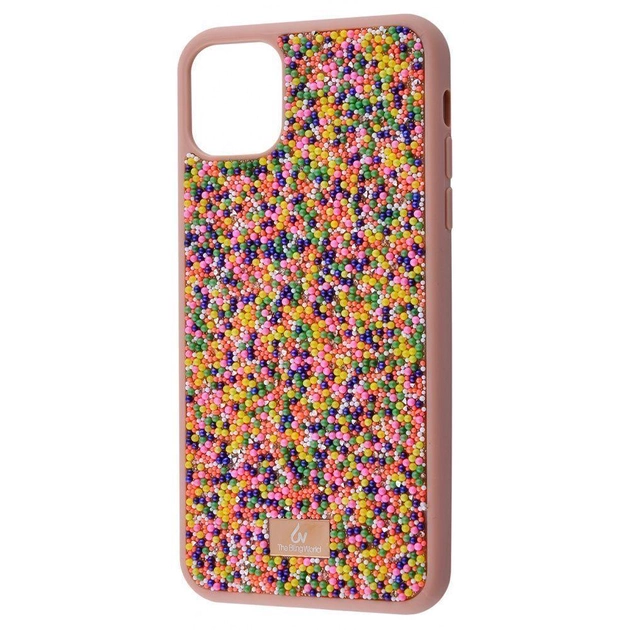 Чохол Bling Wood Pearl Diamonds TPU iPhone 11 (colorfull)