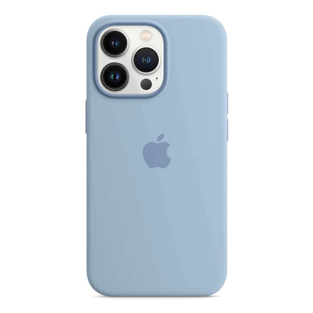 Чохол Silicone Case with MagSafe для iPhone 13 Pro Max Blue Fog (OEM)