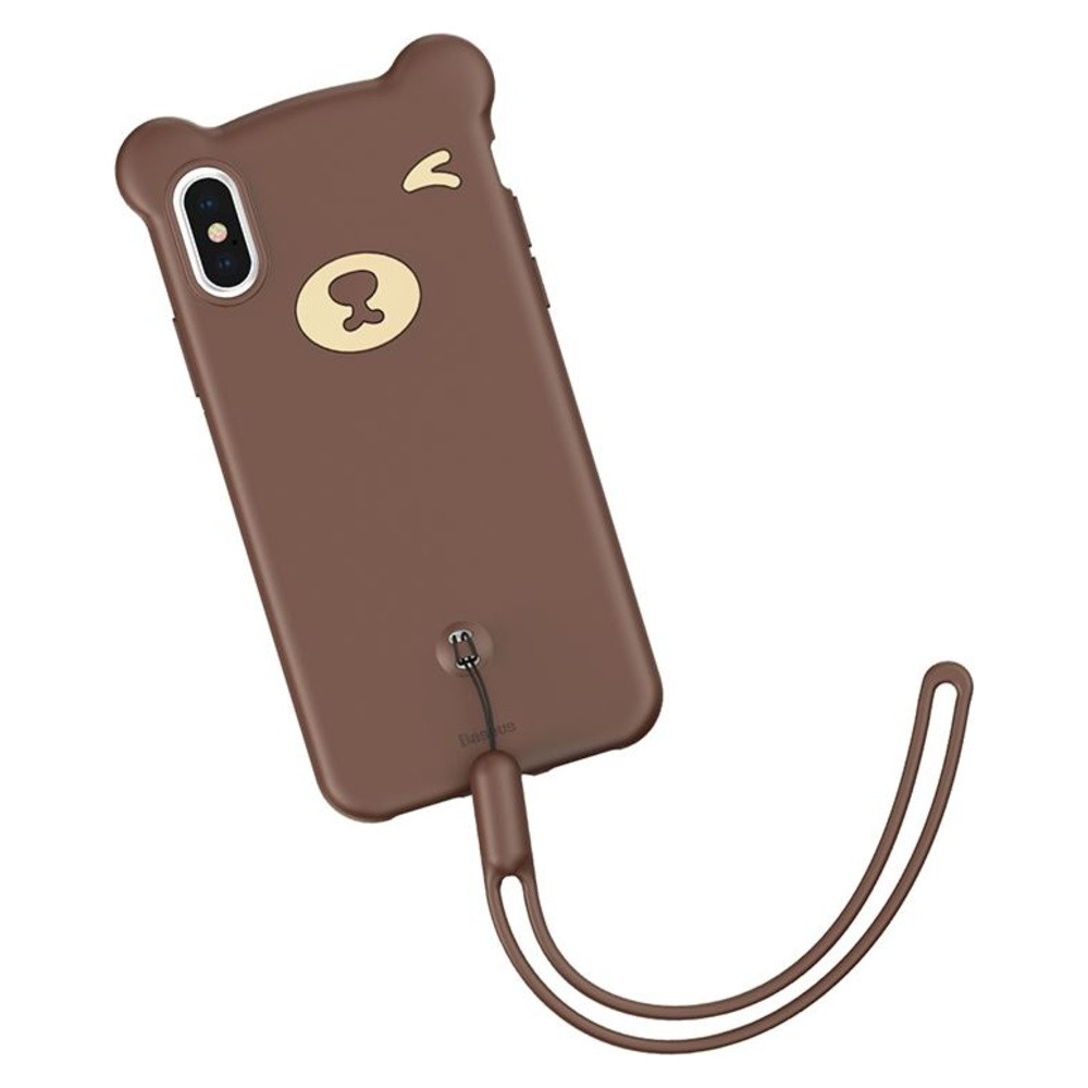 Чохол Bear Silicon Case for Samsung G975 (S10 Plus) Brown