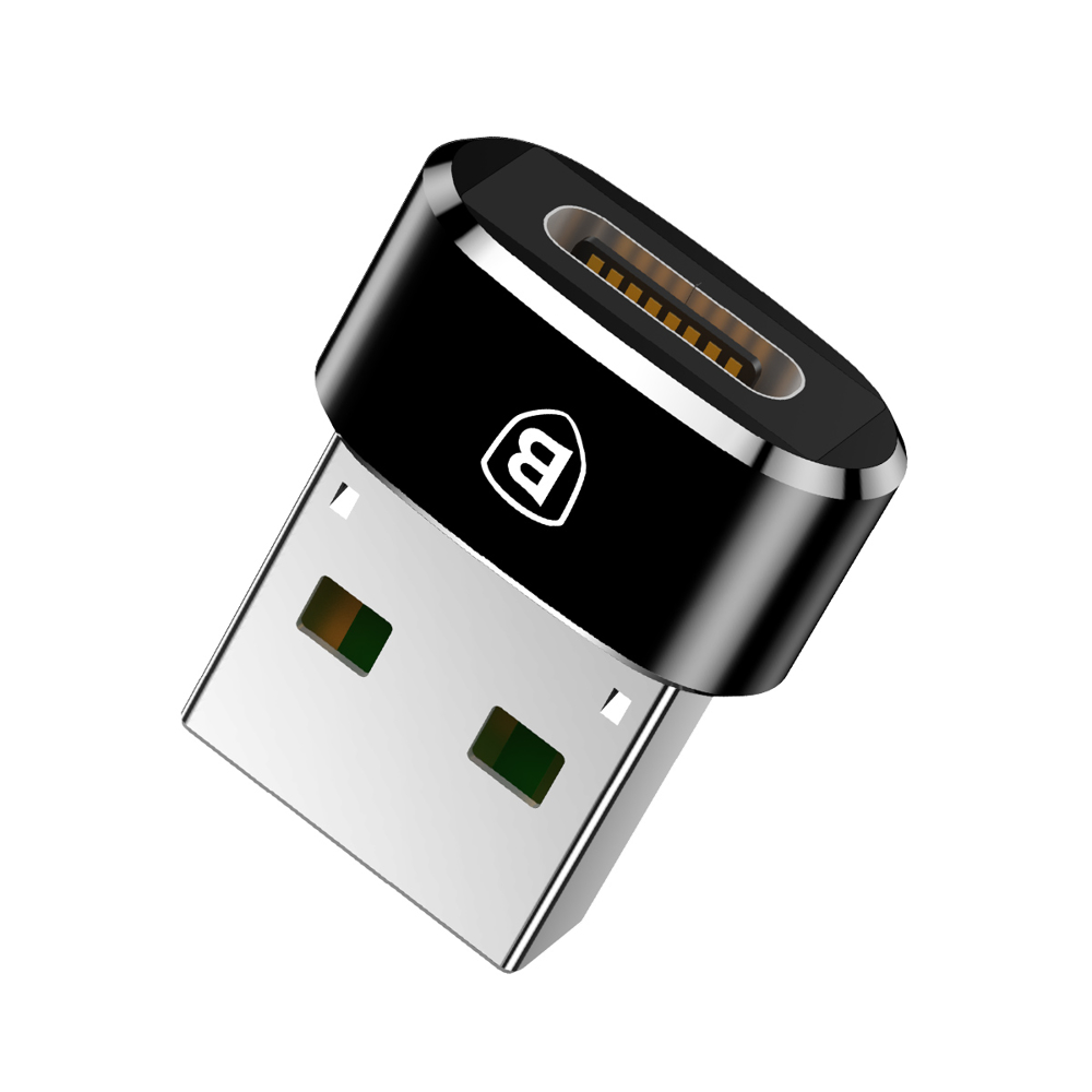 Перехідник Baseus Type-C to USB (чорний)