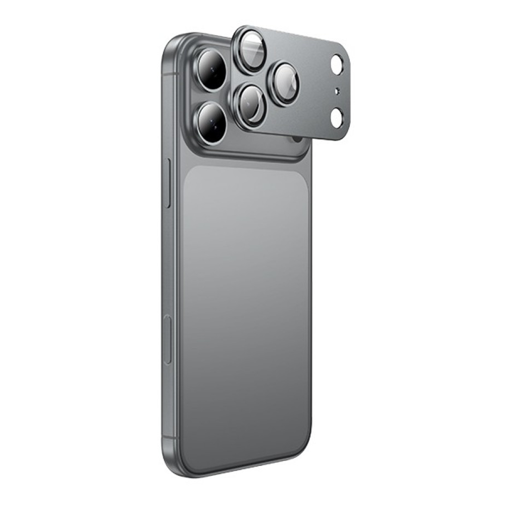 Захисне скло на камеру Hoco 3D V16 iPhone 17 Pro Max Grey