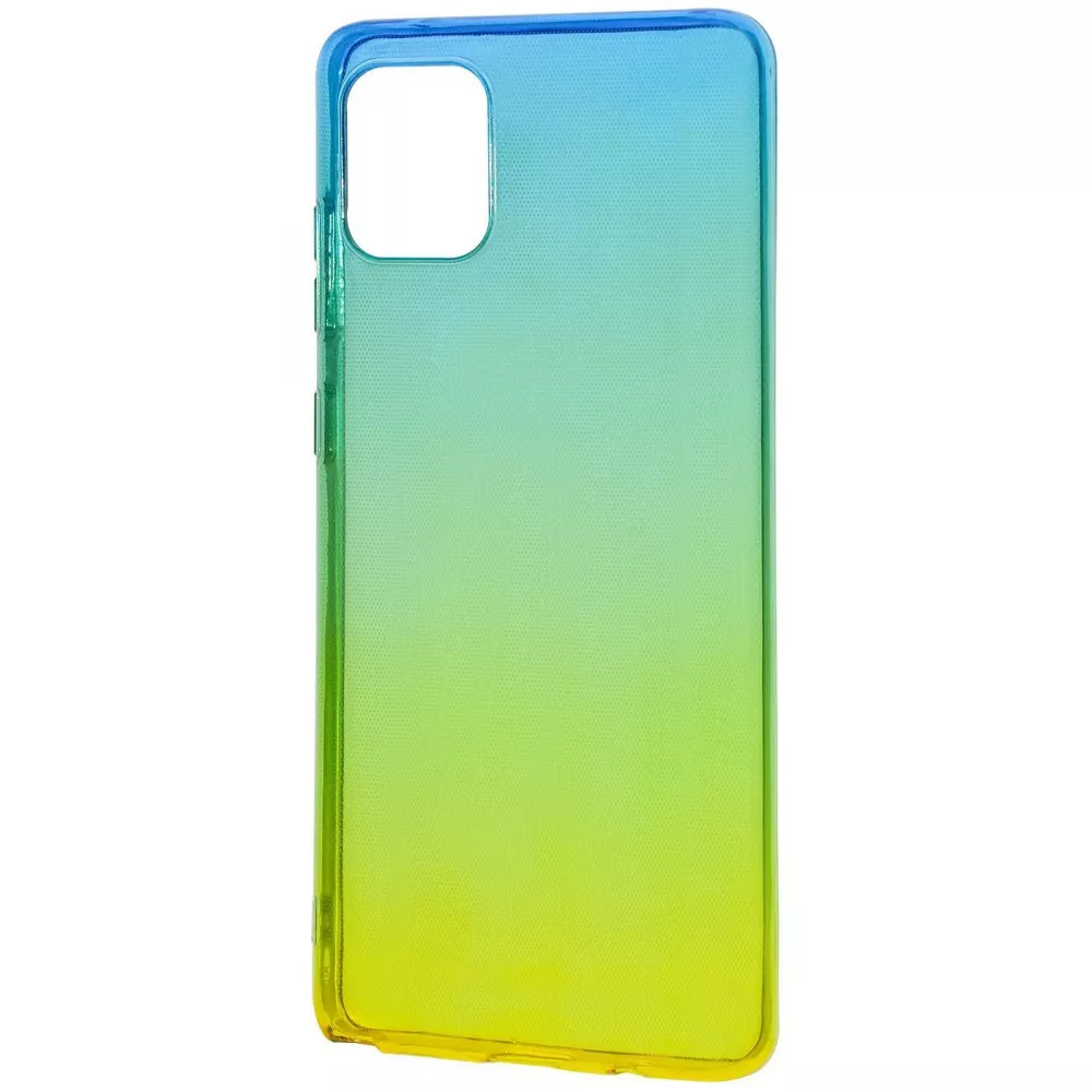 Чохол 0.5mm Gradient Design для Samsung A51 (green/yellow)