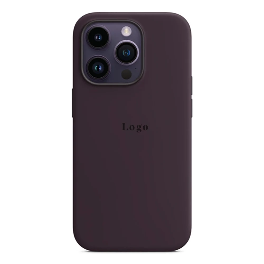 Чохол Silicone Case Full Protective (AA) iPhone 14 (Фіолетовий/Elderberry)