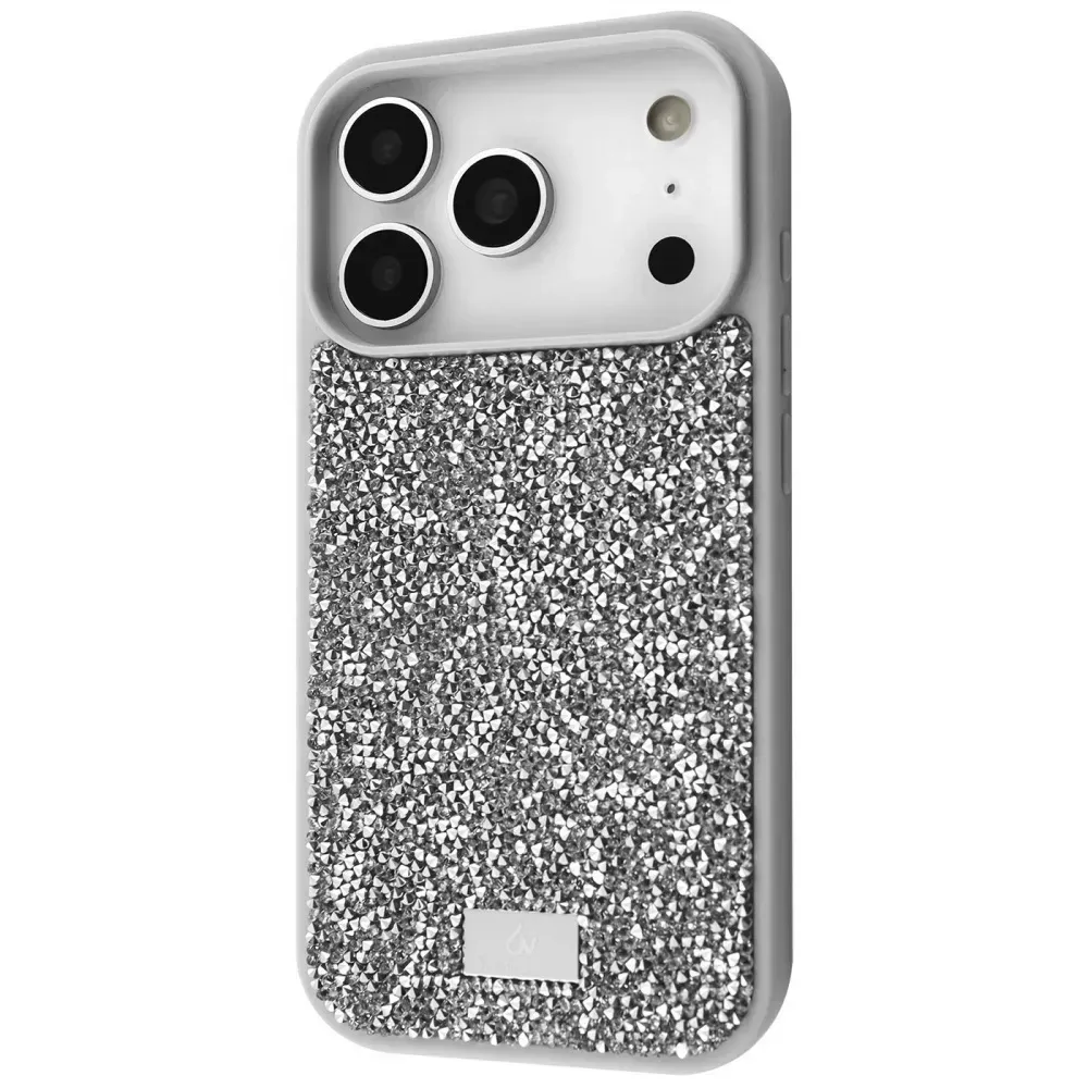 Чохол Bling World Rock Diamond (TPU) iPhone 17 Pro Max (срібний)