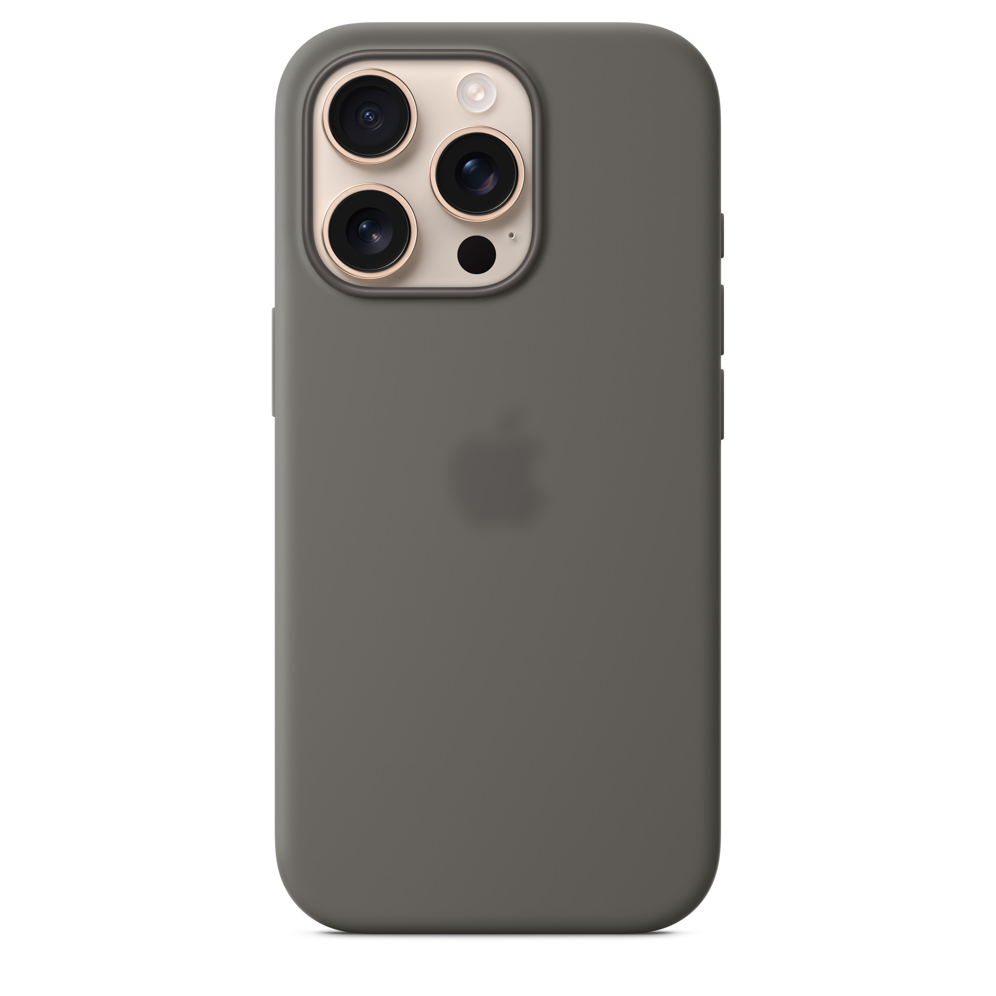 Чохол Silicone case (AAA) full with Magsafe and Animation для Apple iPhone 16 Pro (Stone Grey)