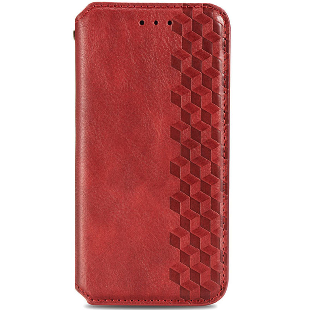 Шкіряний чохол-книжка GETMAN Cubic (PU) для Samsung Galaxy A12 / M12 (Червоний)