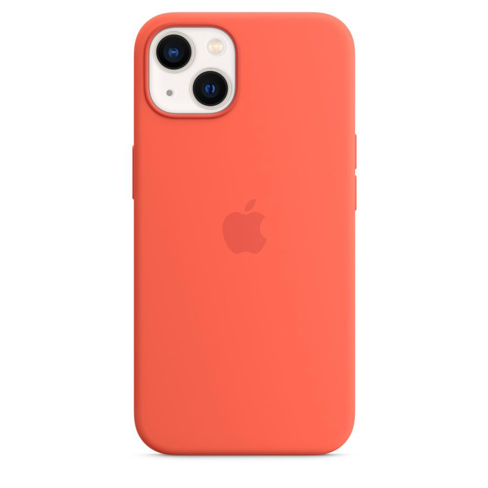 Чохол Silicone Case with MagSafe для iPhone 13 Nectarine